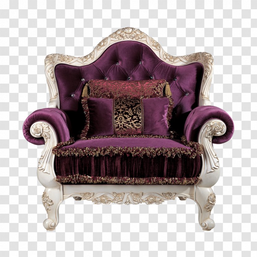 Table Chair Throne Furniture Couch - Ottoman - European Sofa Transparent PNG
