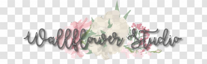 Cut Flowers Calligraphy Recreation Font - Flower - Design Transparent PNG