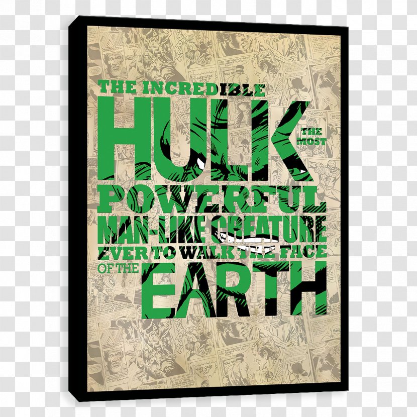 Hulk Typography Printing Genius Font - Falcon - Marvel Transparent PNG