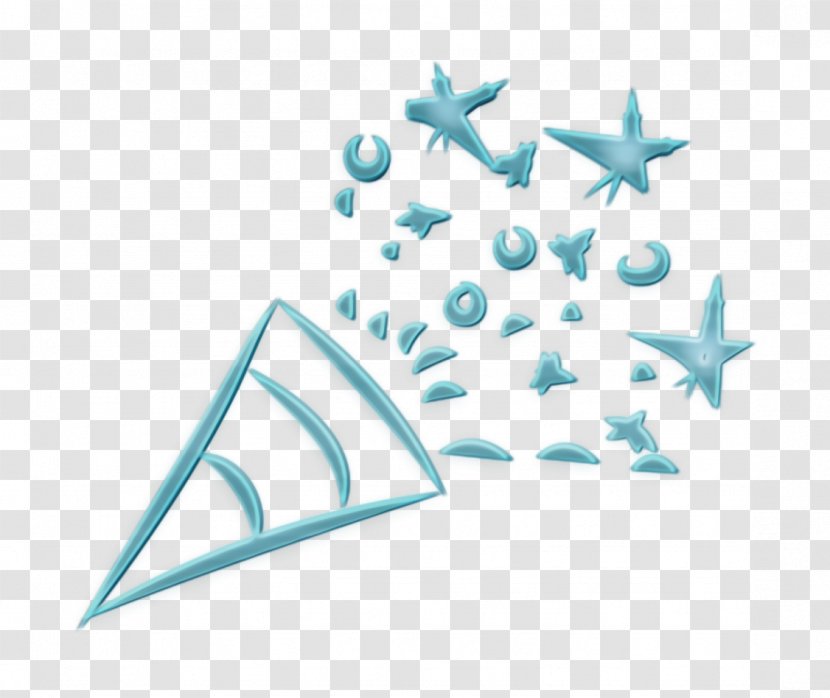 Celebration Icon Christmas Flapper - Azure - Logo Aqua Transparent PNG