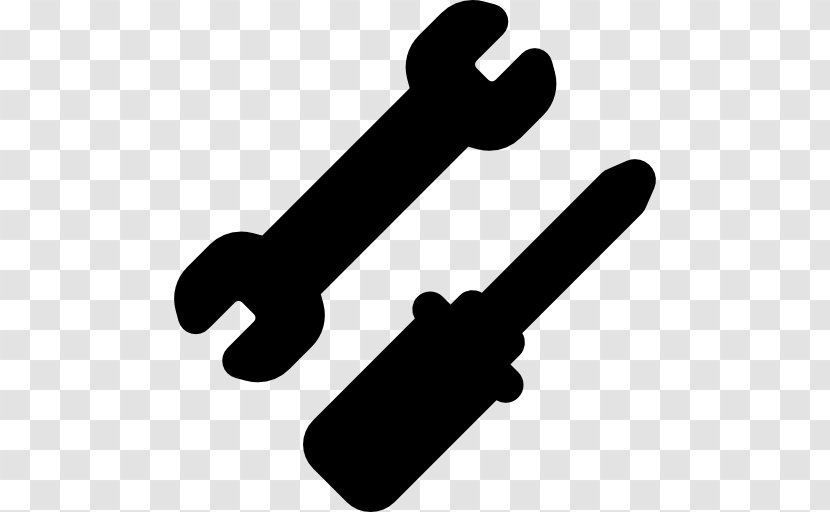 Finger Hand Black And White - Screwdriver - Spanners Transparent PNG