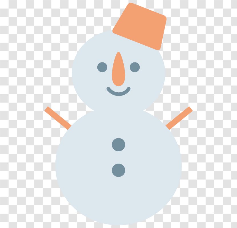Clip Art Character Snowman Orange S.A. - Fictional - Sa Transparent PNG