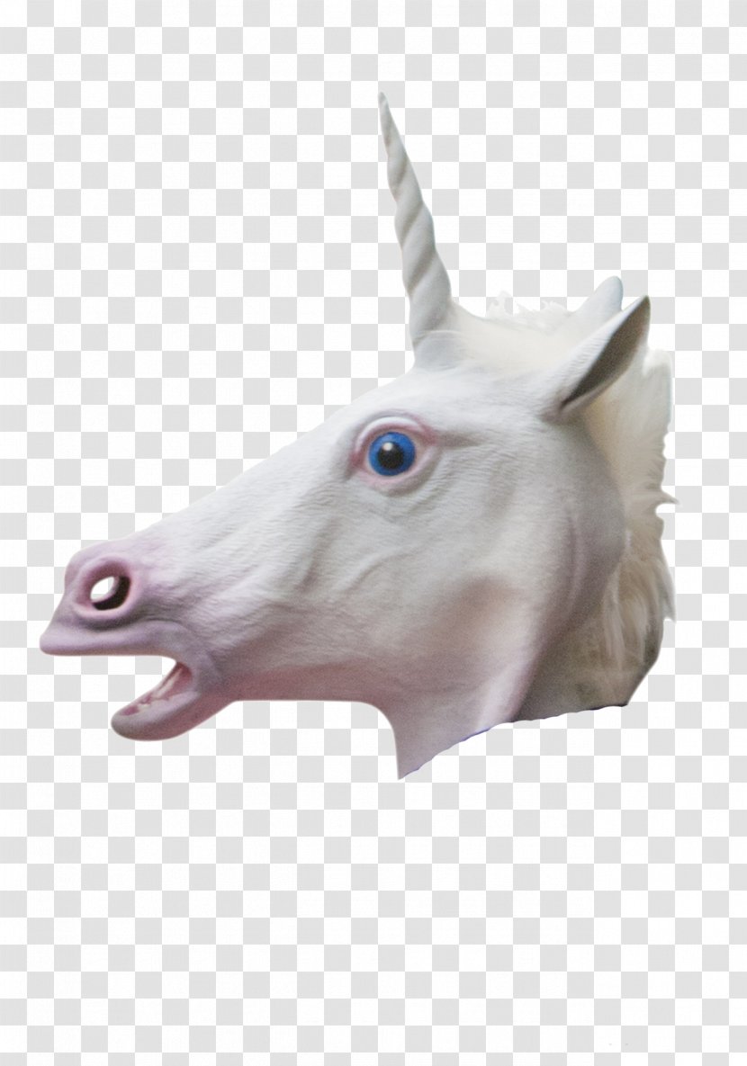 Unicorn Horse Head Mask Costume - Child Transparent PNG