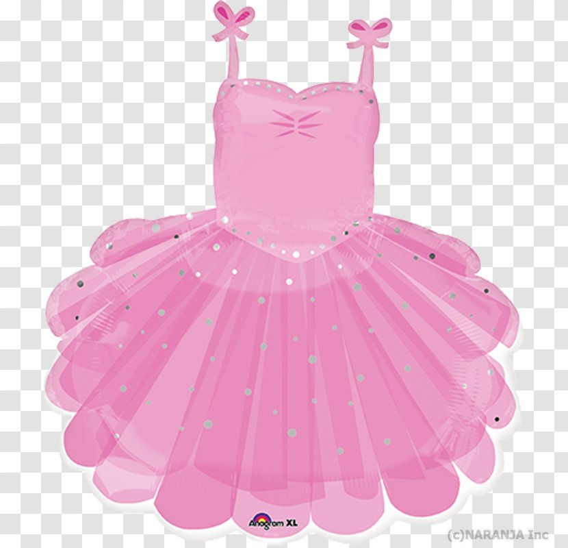 Mylar Balloon Tutu Ballet Dancer Birthday - Costume Party Transparent PNG