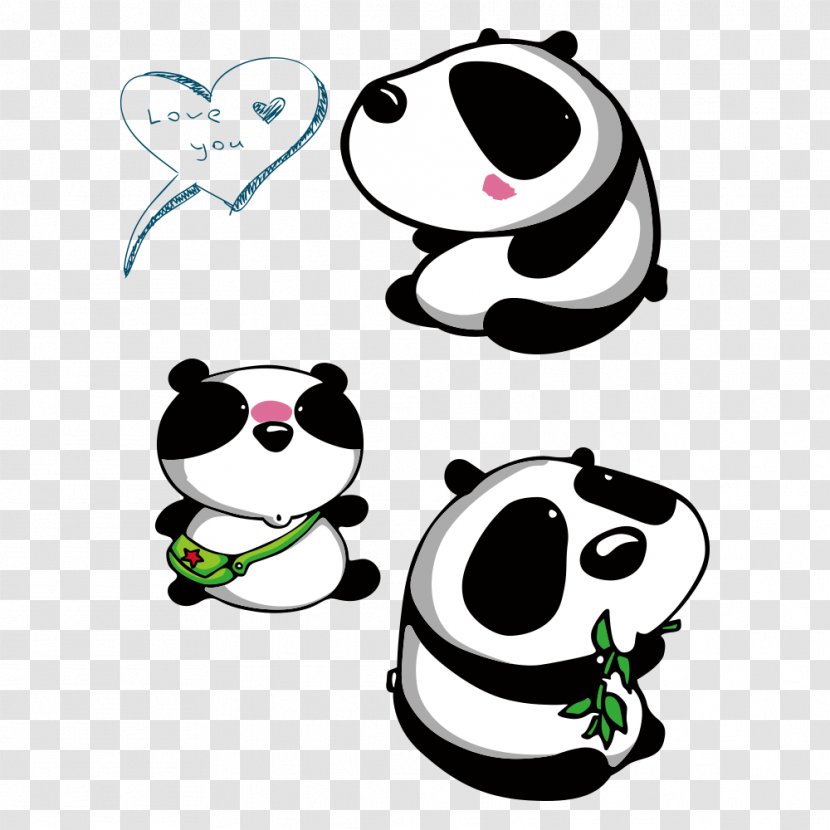 Giant Panda Cartoon Download Transparent PNG