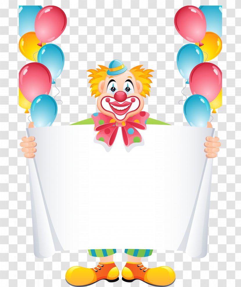 Balloon Clown Birthday Clip Art - Creative Transparent PNG