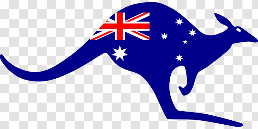 Flag Of Australia Kangaroo Koala - Area - Jet Ribbon Transparent PNG