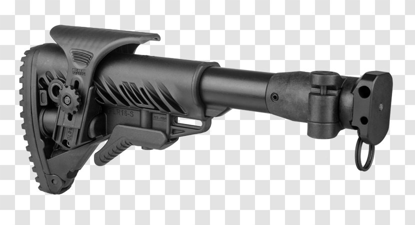 M4 Carbine Stock Vepr-12 Firearm - Cartoon - Fashion Folding Transparent PNG