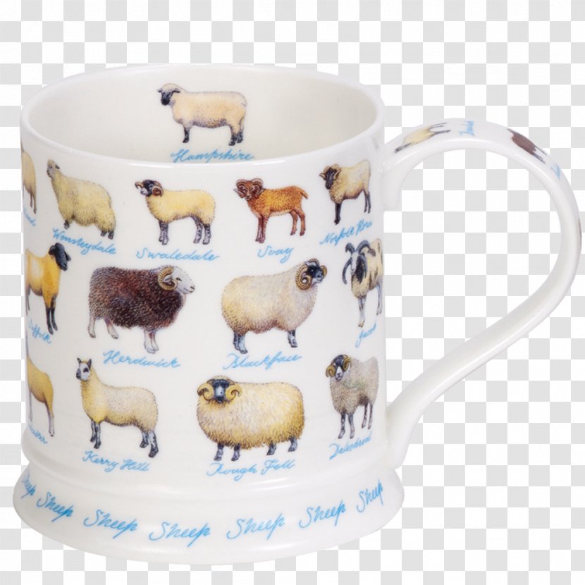 Livestock Farm Cattle Sheep Coffee Cup - Ceramic Transparent PNG