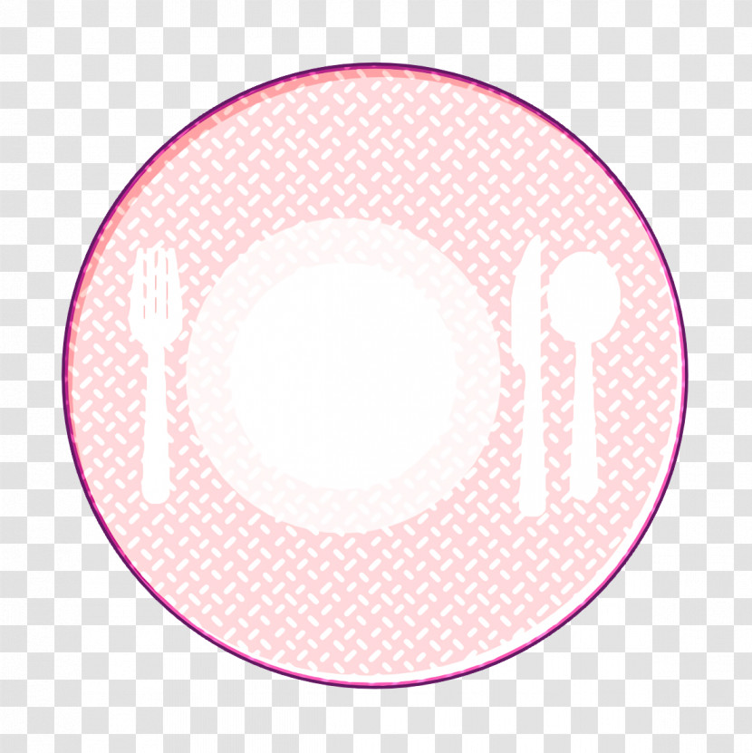 Linear Food Set Icon Food Icon Plate Icon Transparent PNG