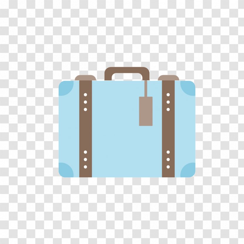 Suitcase Baggage Travel - Packaging And Labeling - Blue Cartoon Luggage Transparent PNG
