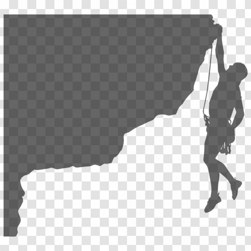 Climbing Wall Mountaineering Silhouette Sport - Standing Transparent PNG