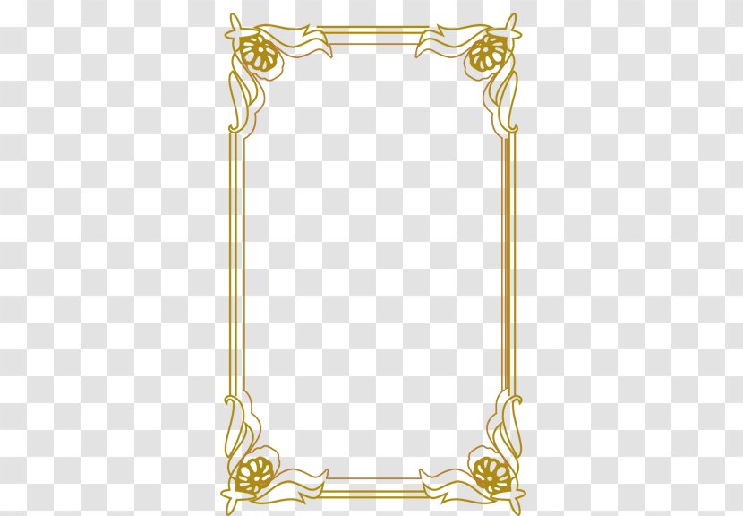 Download Computer File - Picture Frame - Gold Transparent PNG