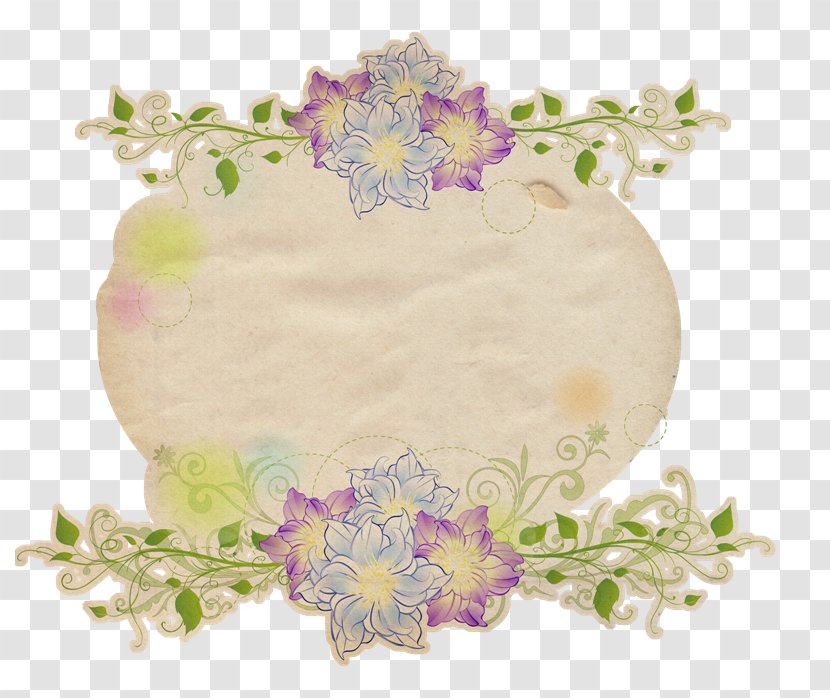 Paper Label Sticker Image Design - Petal - Material Transparent PNG