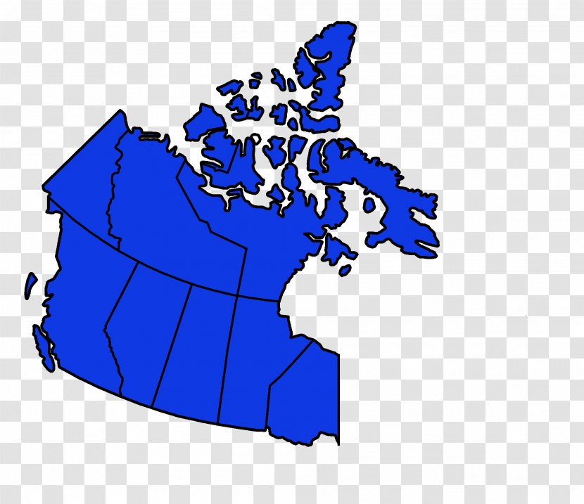 Canada Vector Map Physische Karte - Blue Transparent PNG
