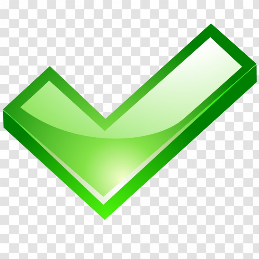 Download - Green - Check Transparent PNG