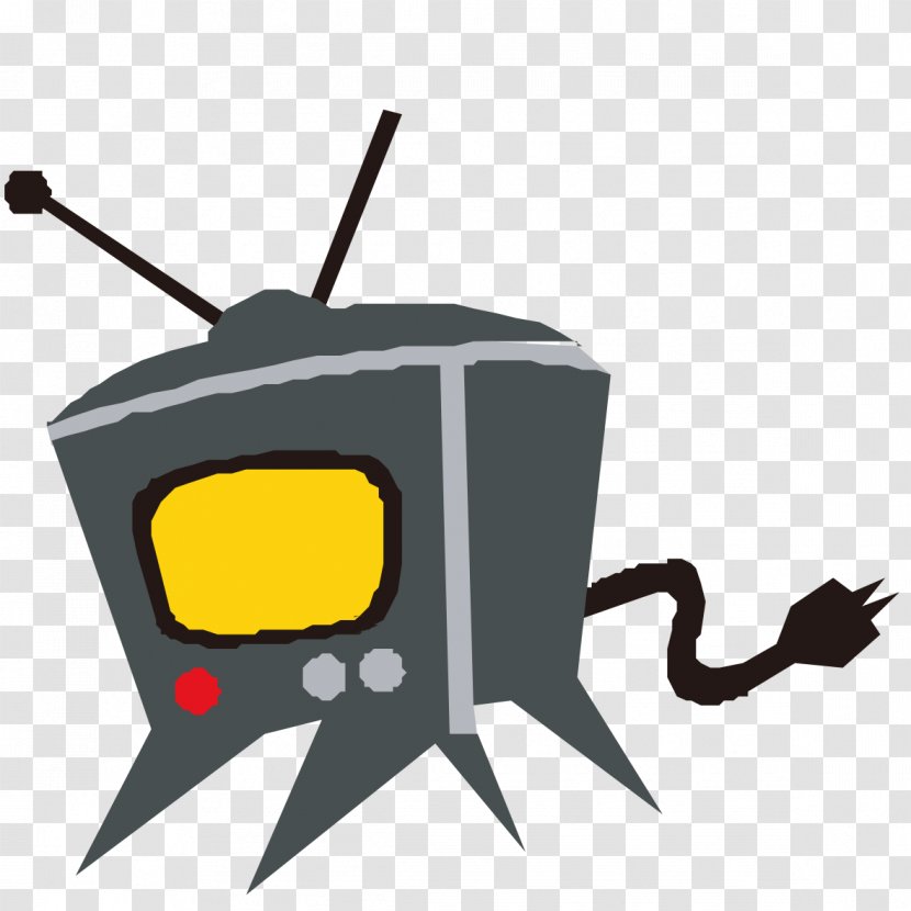 Television Set Clip Art - Technology - Painted Black TV Transparent PNG