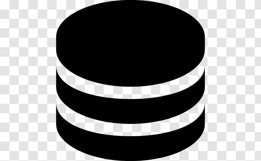 Database Server Black And White Logo - Backend Transparent PNG