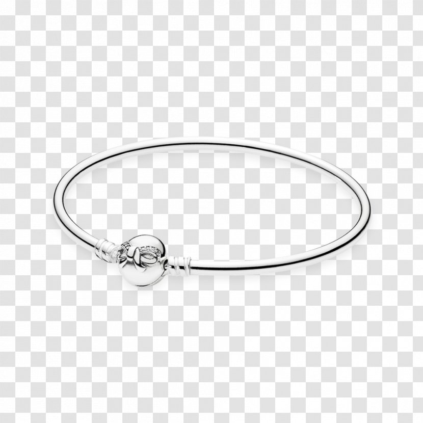 Bracelet Silver Bangle Pandora Earring - Cubic Zirconia Transparent PNG