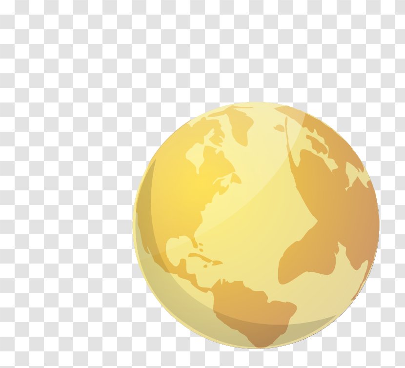 Earth Yellow Planet Icon - Creativity - Science And Technology Transparent PNG