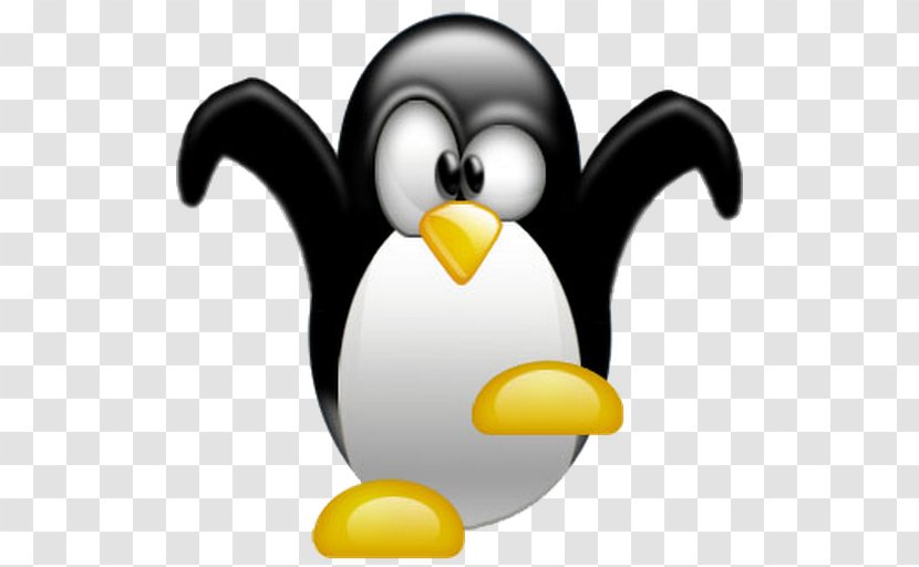 Tuxedo Penguin Desktop Wallpaper Linux - Yellow Transparent PNG