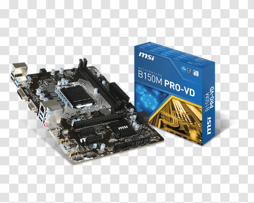 LGA 1151 MSI B150M PRO-CEO LGA1151 MATX MicroATX Motherboard - Msi B150m Bazooka - Computer Transparent PNG