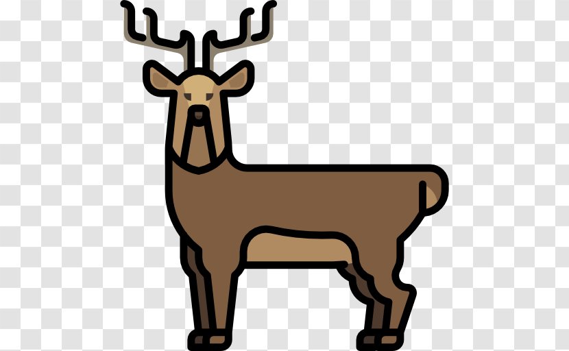Reindeer Elk Cattle Mammal Clip Art Transparent PNG