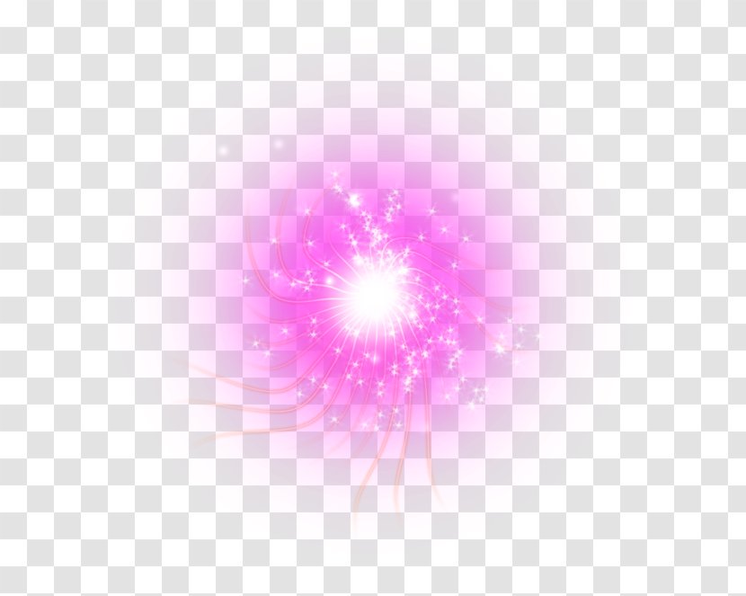 Petal Computer Pattern - Magenta - Light Source Transparent PNG