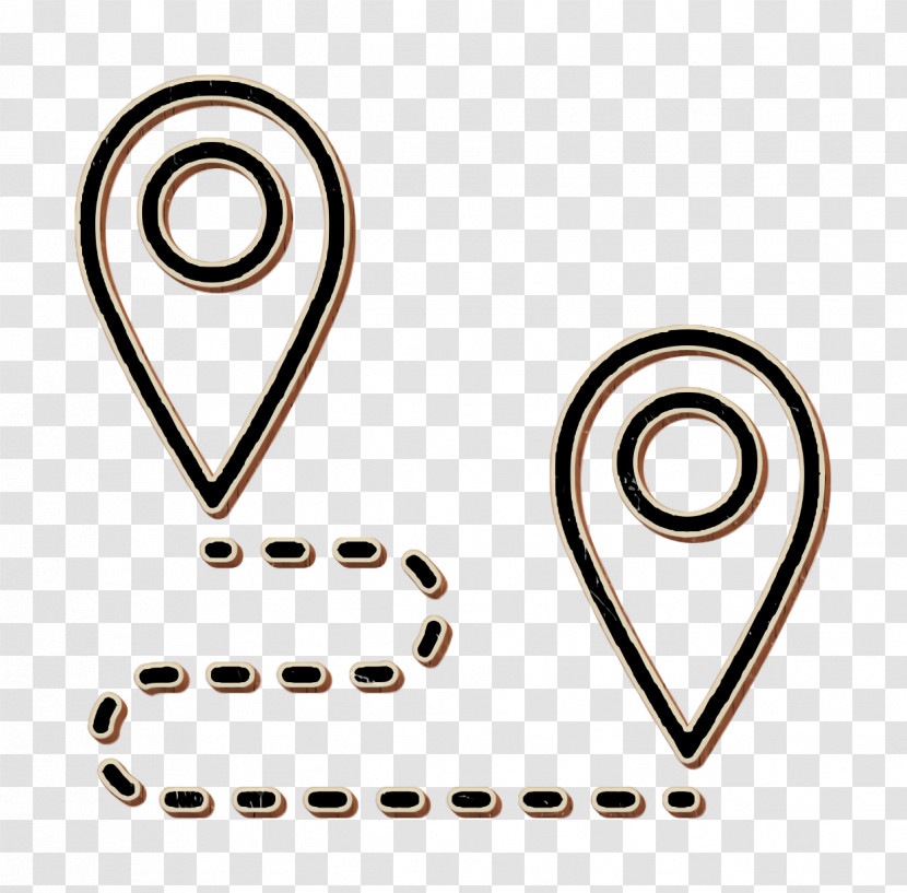 Route Icon Pins And Locations Icon Start Icon Transparent PNG