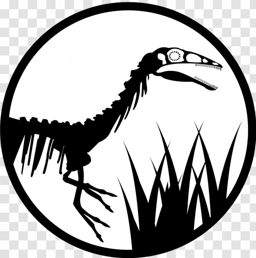 Compsognathus Velociraptor Line Art Logo Jurassic Park - Fauna Transparent PNG