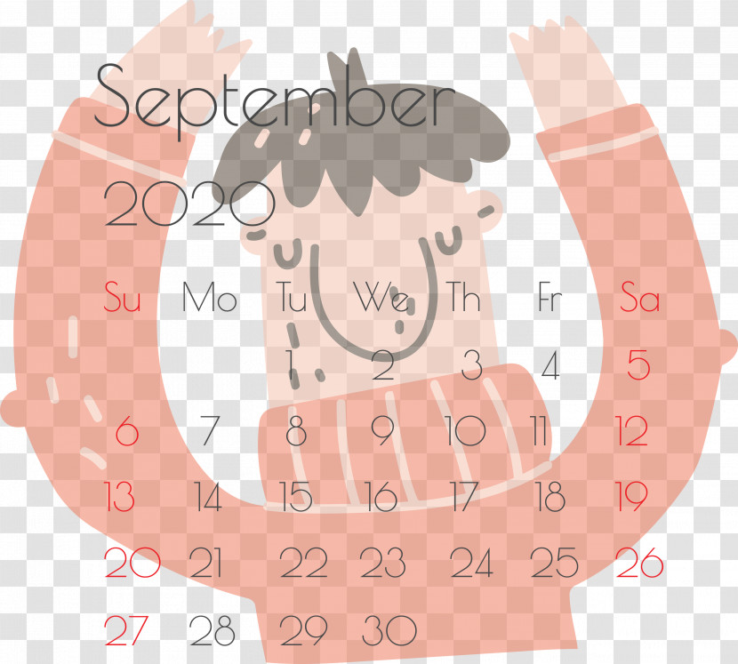 September 2020 Printable Calendar September 2020 Calendar Printable September 2020 Calendar Transparent PNG