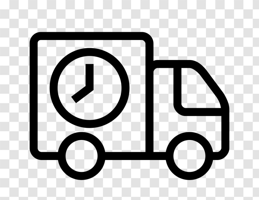 Delivery Transport E-commerce Symbol - Black And White - Sign Transparent PNG