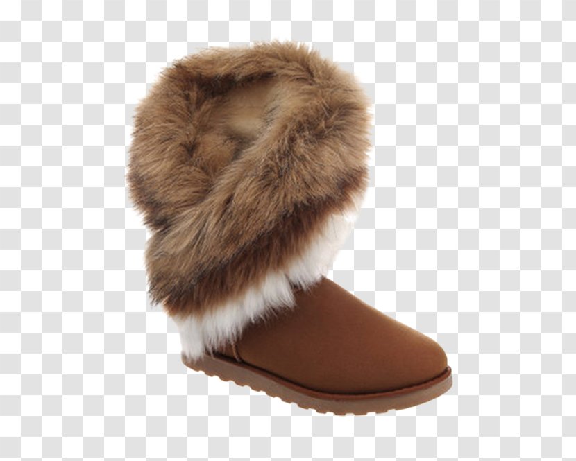 Snow Boot Shoe Coat Fur - Leather - Fake Transparent PNG