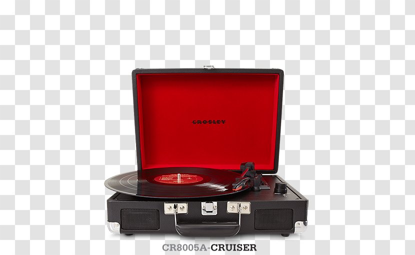 Phonograph Record Crosley Cruiser CR8005A CR8005A-TU Turntable Turquoise Vinyl Portable Player - Laptop Transparent PNG