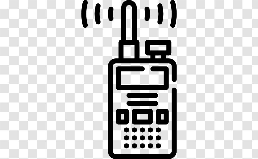 Mobile Phone Accessories Line Font - Telephony - Walkie Talkie Transparent PNG