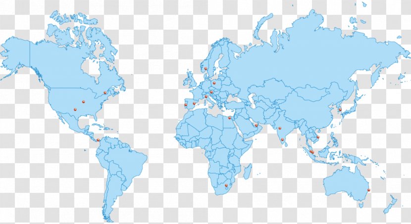 World Map Globe Earth - Atlas - Dubai And Egypt Transparent PNG