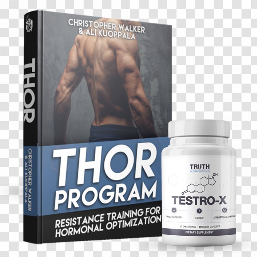 The Thor Program Truth Nutra TESTRO-X All Natural Test Booster Supplement For Optimal Male Hormone Performance Muscle Product - Mathematical Optimization - Nutraceutical Transparent PNG