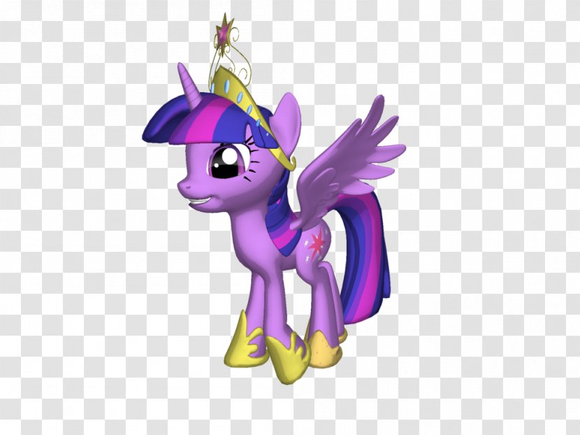 Horse Unicorn Cartoon Figurine - Violet - Magical Mystery Cure Transparent PNG