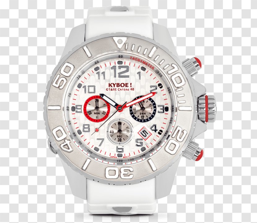 Chronograph Diving Watch Kyboe Silver - Bracelet - Parts Transparent PNG