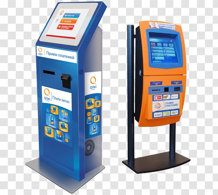 Терминал QIWI Платёжный терминал Payment - Interactive Kiosk - Bank Transparent PNG