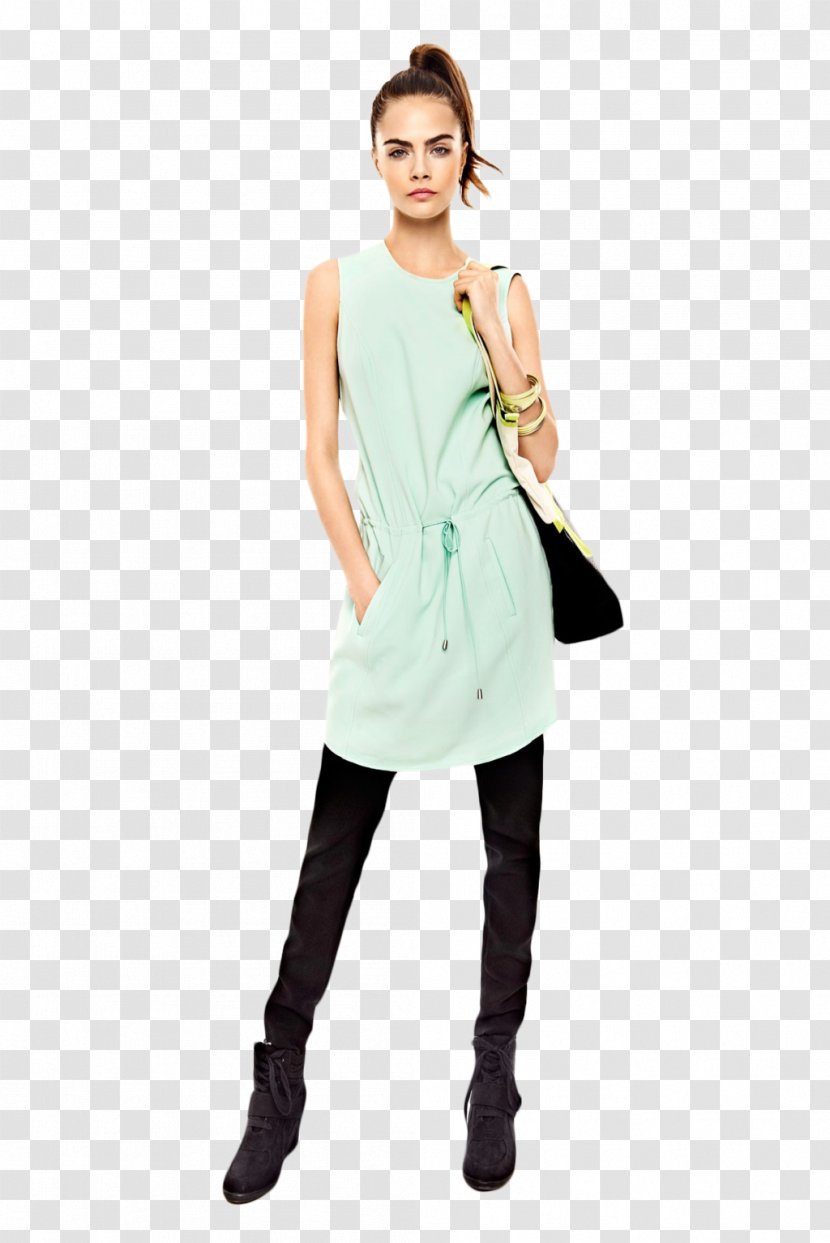 Cara Delevingne Fashion Model Reserved - Watercolor Transparent PNG