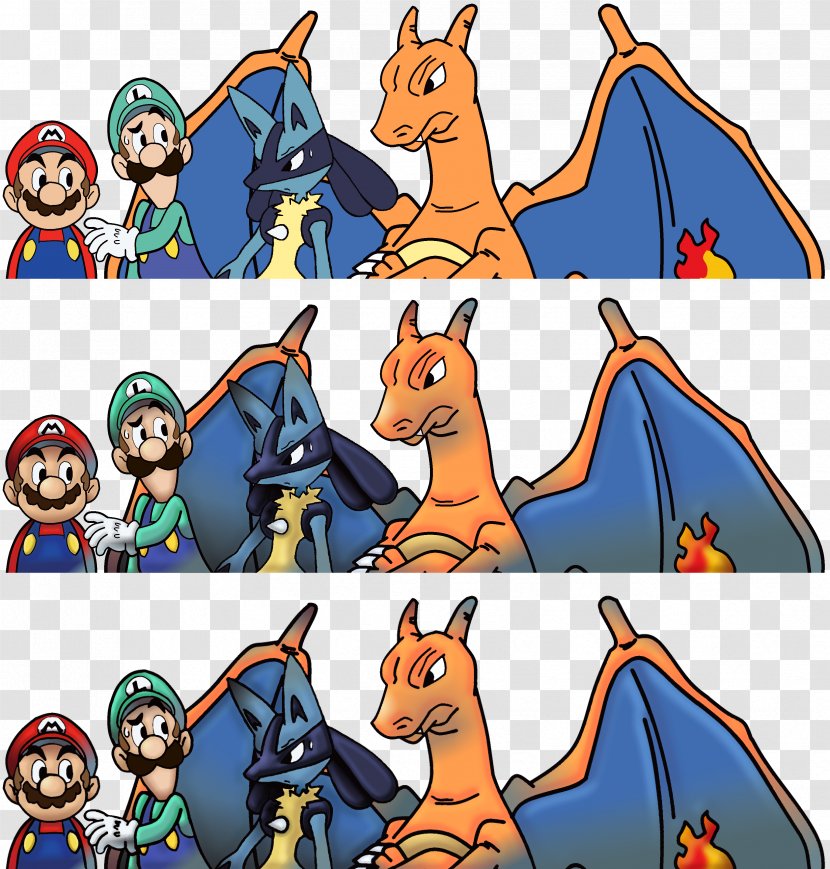 Mario & Luigi: Bowser's Inside Story Superstar Saga Charizard - Fictional Character - Luigi Transparent PNG