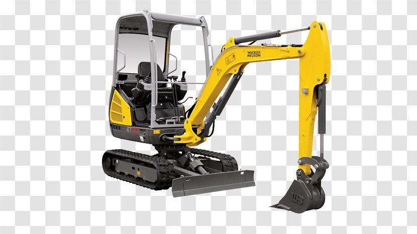 Heavy Machinery Excavator Wacker Neuson Architectural Engineering - Compact Transparent PNG