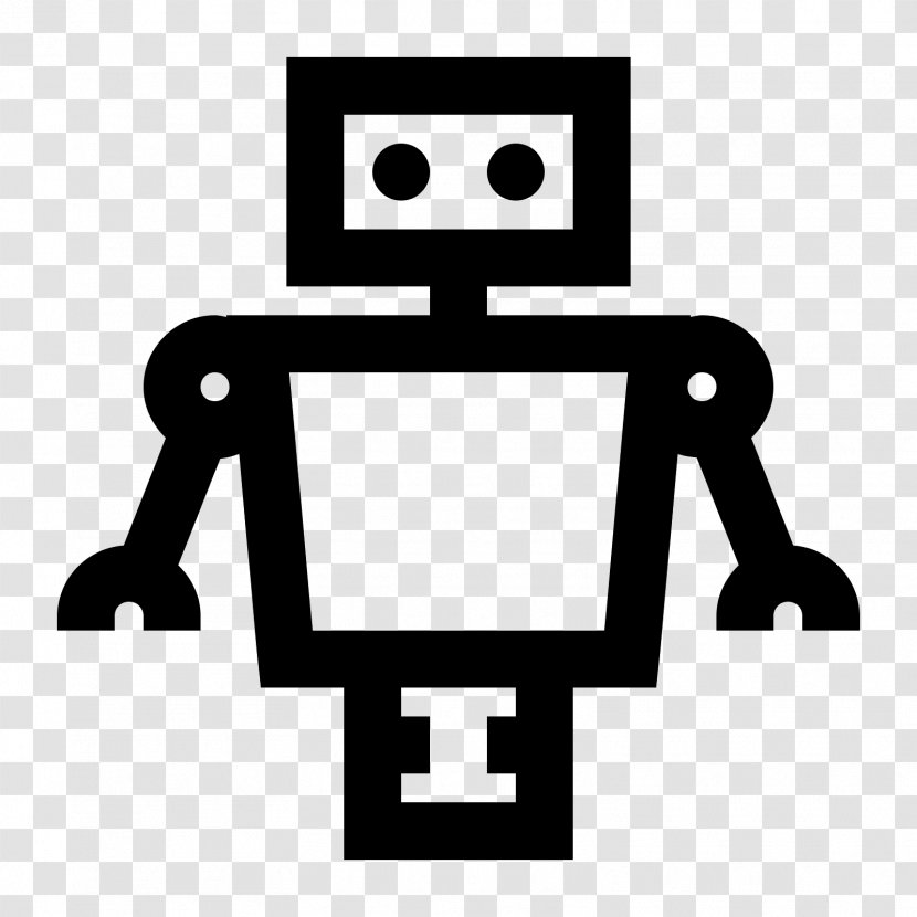 Chatbot Robot Internet Bot - Black And White Transparent PNG