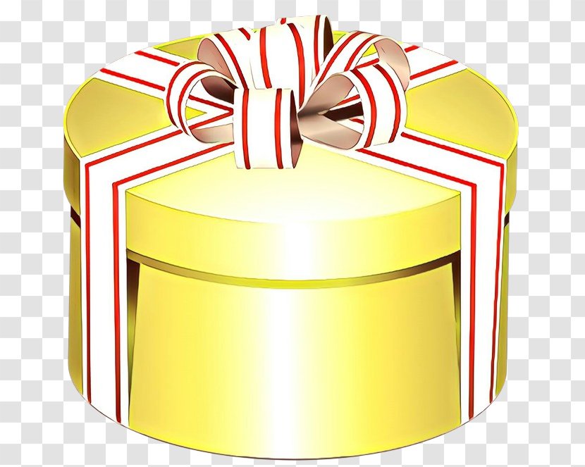 Clip Art Yellow Ribbon Line Present - Gift Wrapping Transparent PNG