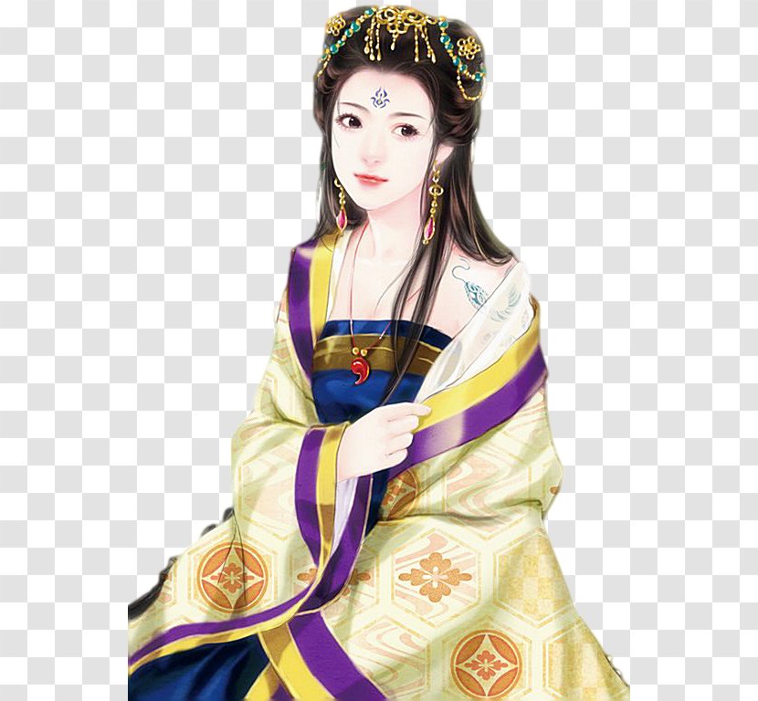 Chen Yuanyuan Geisha China Painting Image - Woman Transparent PNG