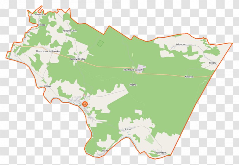 Mielnik Niemirów, Podlaskie Voivodeship Radziwiłłówka Pawłowicze Osłowo, - Area - Map Locator Transparent PNG