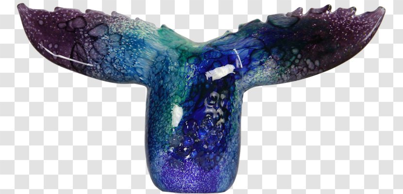 Makai Glass Maui Whale Tail Blue Purple Transparent PNG