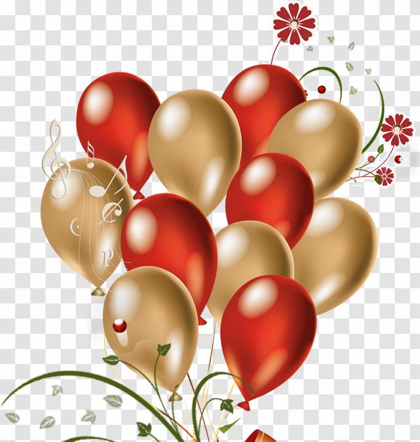 Balloon Gold Clip Art - Heart Transparent PNG