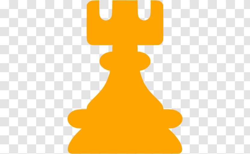 Chess Piece Pawn Rook White And Black In - Yellow Transparent PNG